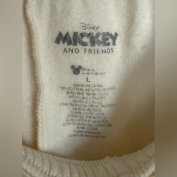 P60 Disney Size Large Mickey and Friends Super Soft Sweatpants - Picture 3 of 3